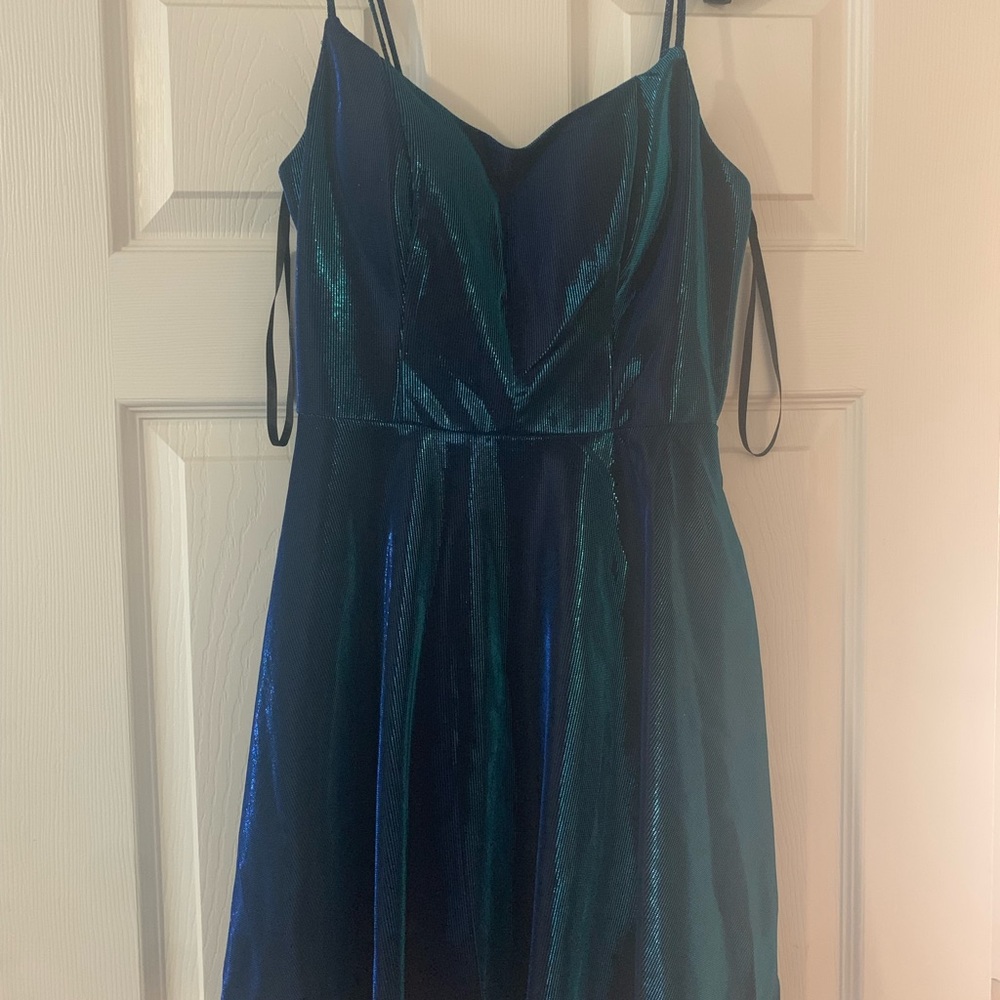 Dua Lipa style dress with pockets